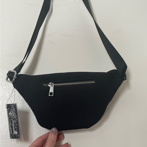 Sourpuss Black Studded Waist Bag - Picture 3 of 8